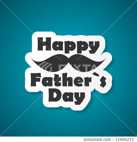 图库插图: happy father`s day poster card vector illustration