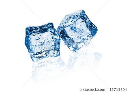 图库照片: two ice cubes