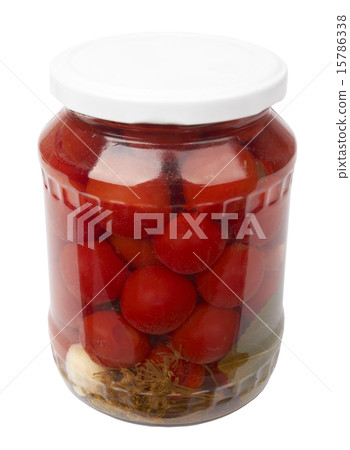 图库照片: canned tomatoes