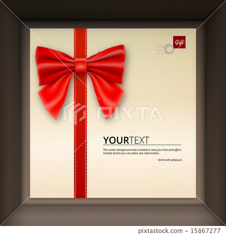 插图素材: gift box with congratulations