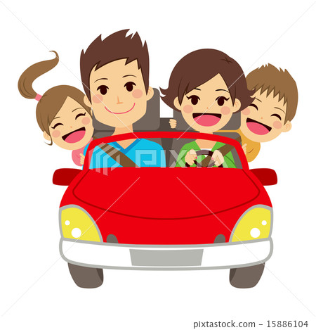 插图素材: happy family car 查看全部