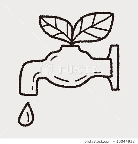 插图素材: environmental protection concept; conserve water