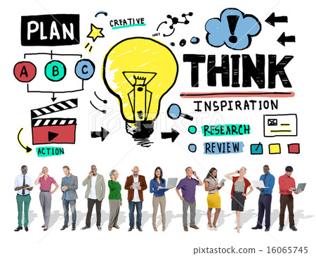 图库照片: think inspiration knowledge solution vision innovation