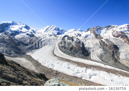 图库照片: golner glacier(瑞士)