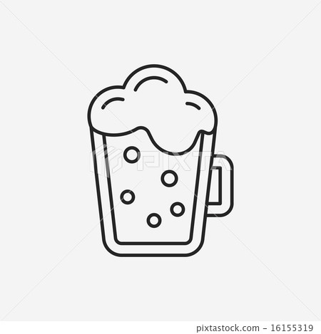 插图素材: drink line icon