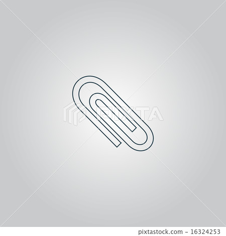 插图素材: paper clip icon.
