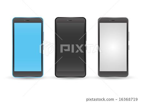 Modern Touchscreen Cellphone Tablet Smartphone Stock Illustration