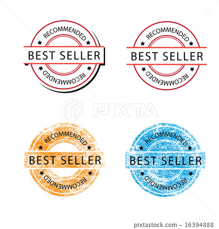 插图素材: badge best seller