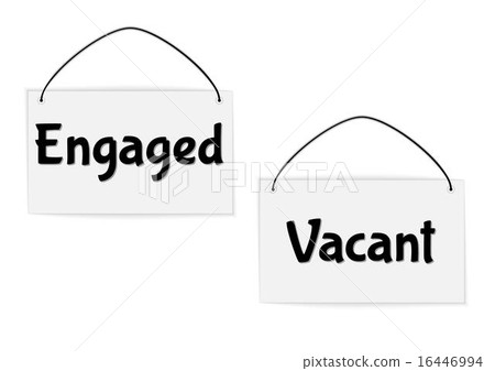 插图素材: engaged and vacant signs