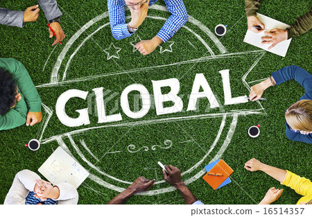 图库照片: global globalization community communication concept