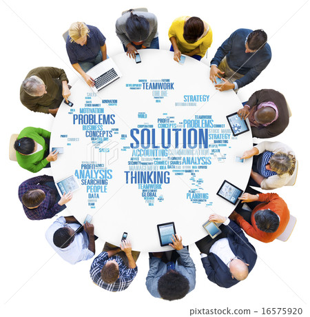 图库照片: solution solve problem strategy vision decision