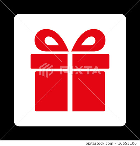 插图素材: present icon from award buttons overcolor set