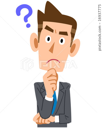 插图素材: 令人怀疑的商人