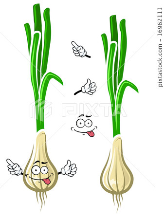 插图素材: cartoon green onion or scallion vegetable 查看全部