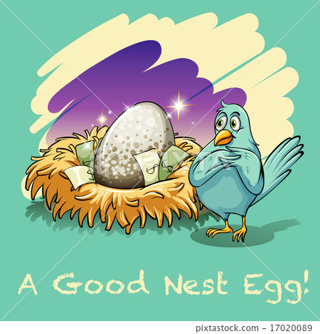 插图素材: egg in the nest