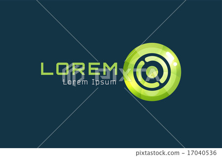 插图素材: vector circle abstract logo template.