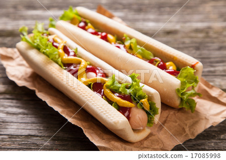 图库照片: hot dogs