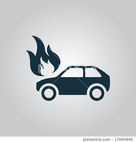 插图素材: car fire icon