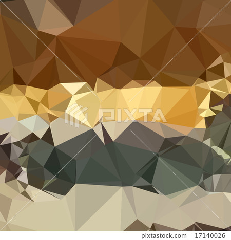 图库插图: french beige abstract low polygon background