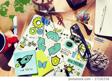 图库照片: recycle reuse reduce bio eco friendly environment