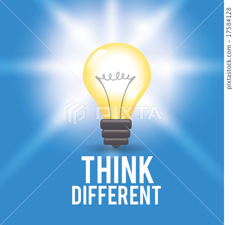 插图素材: think different design