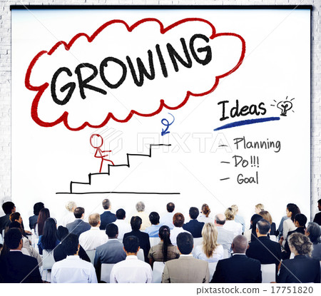 图库照片: growing process planning improvement development