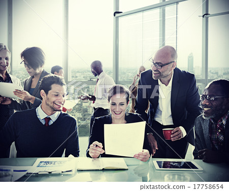 图库照片: diversity business people discussion meeting board