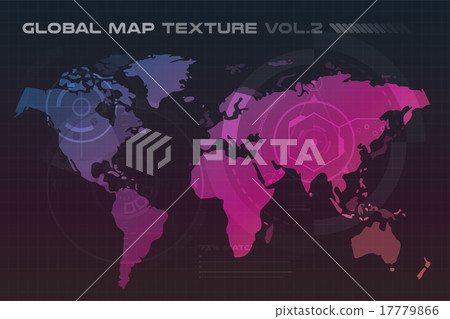 World Vector Map Globe Earth Texture Stock Illustration