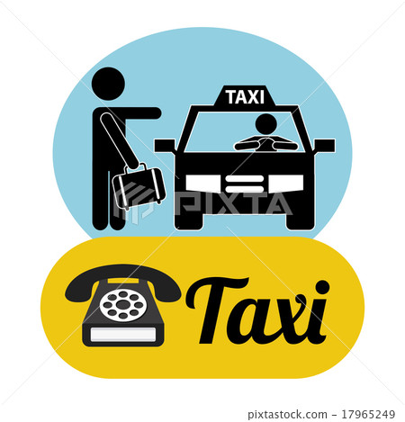 插图素材: taxi service