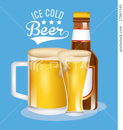 插图素材: ice cold beer
