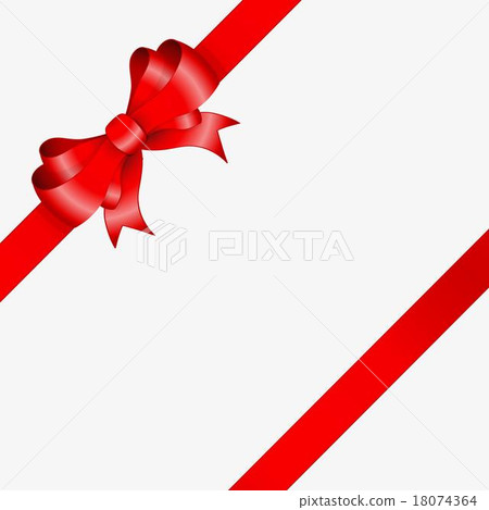 插图素材: red ribbon and bow