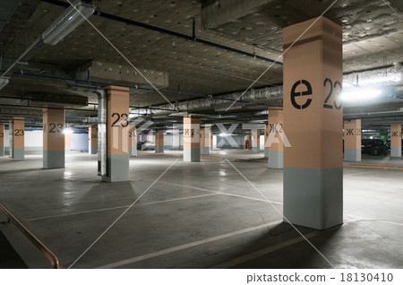 图库照片: underground garage - parking lot