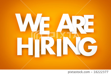 图库插图 we are hiring