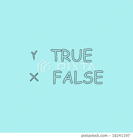 插图素材 true and false icon