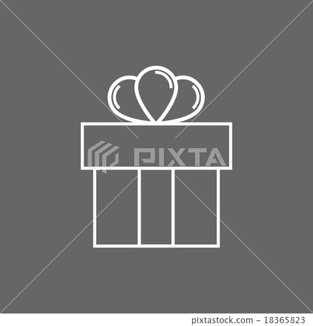 插图素材: icon christmas gift box for holiday season