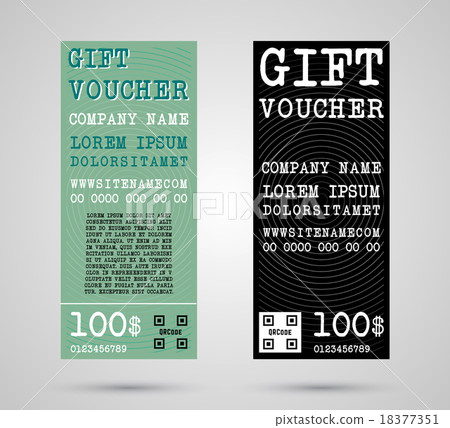 插图素材: gift voucher template