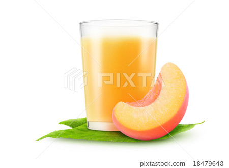 图库照片: peach juice