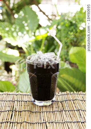 图库照片: ice black coffee thai style