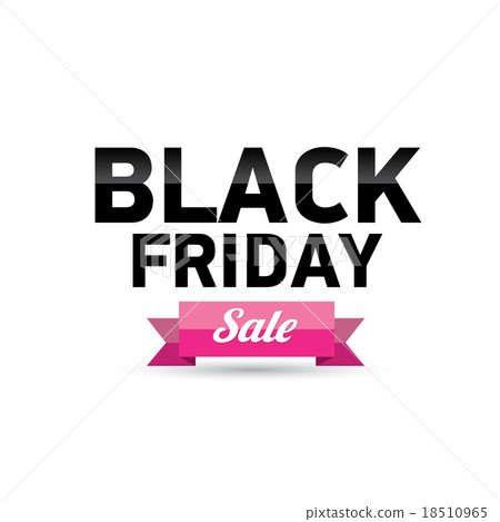 插图素材: black friday sales tag. vector illustration