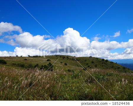 stock photo: blue sky and white cloud plateau (high botch