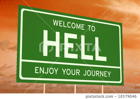 插图素材: welcome to hell concept