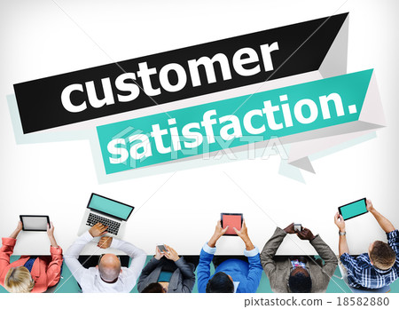 图库照片: customer satisfaction service effciency consumer