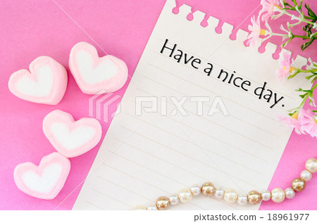 图库照片: have a nice day written.