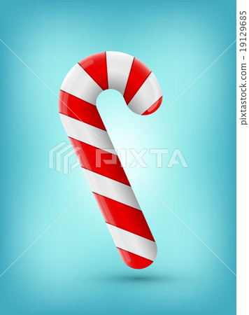 图库插图: christmas candy cane.