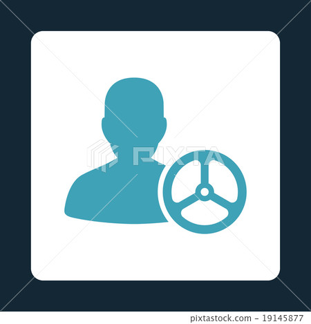 插图素材: driver icon from commerce buttons overcolor set