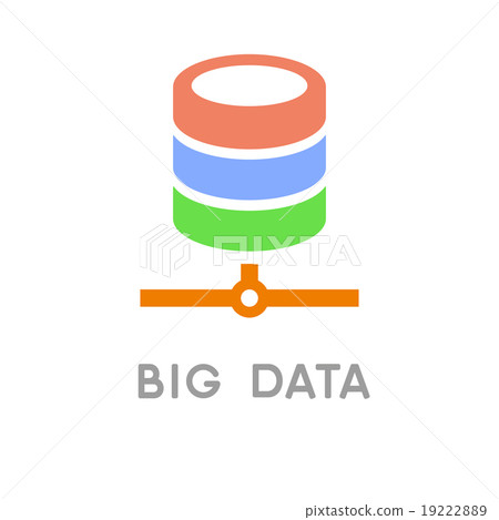 图库插图: big data and net technology icon. vector