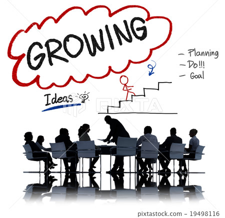 图库照片: growing process planning improvement development