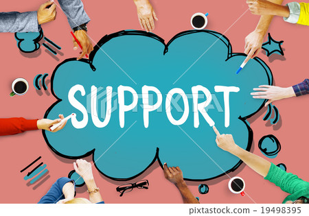 图库照片: support assistance aid community motivation team