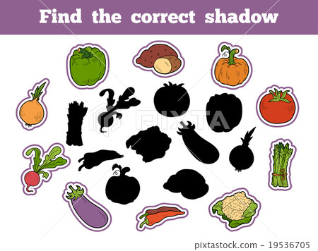 插图素材: find the correct shadow (vegetables) 查看全部