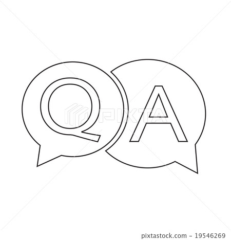 插图素材: question answer icon